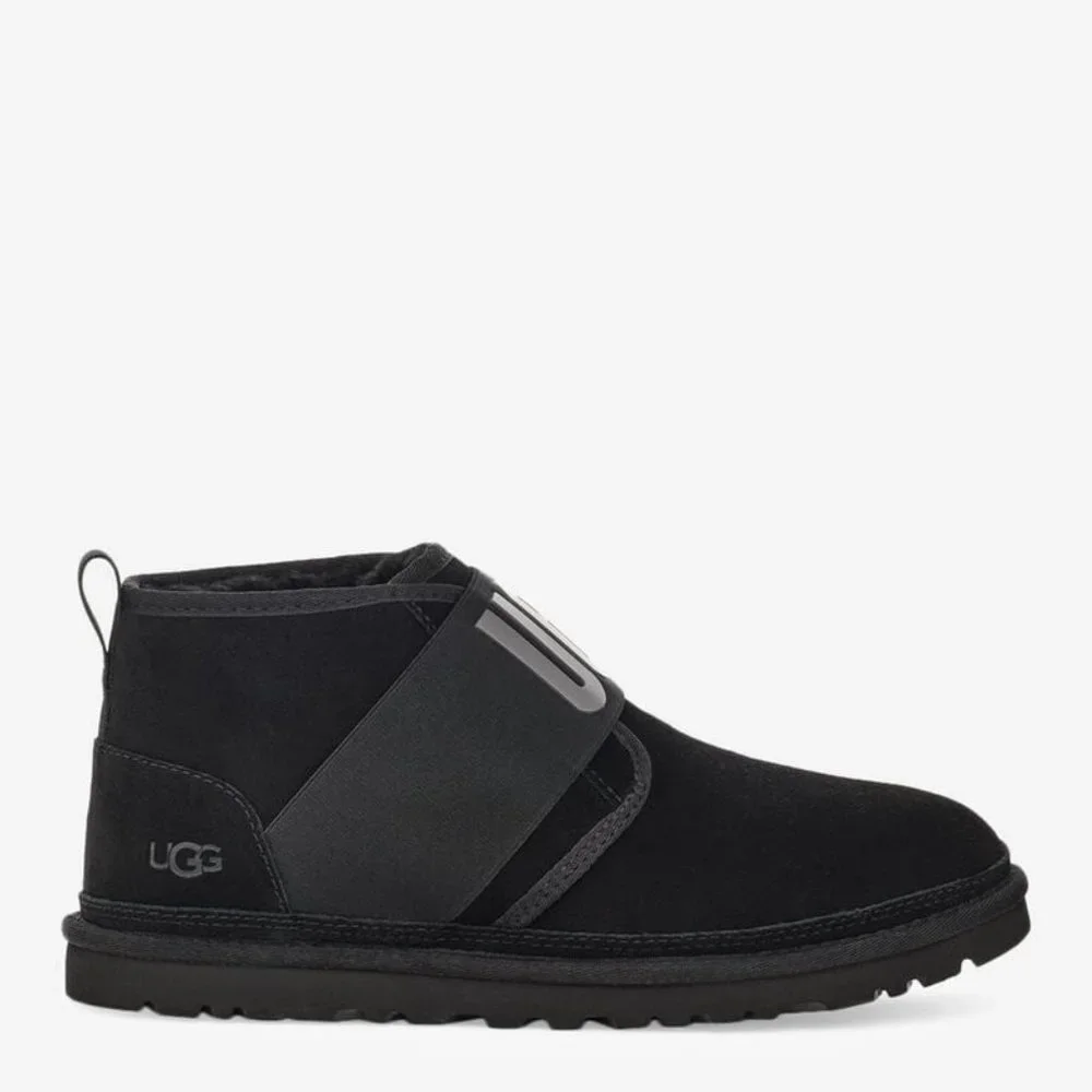 UGG Neumel II Graphic Mens Suede Chukka Boots  Black UGG 1119392 BLK NEW Size 11 - Picture 3 of 8